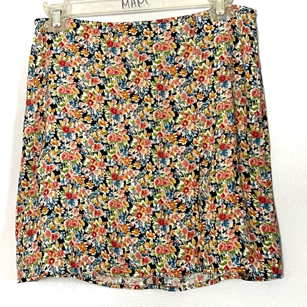 Reformation Trix Floral Margot Slit Mini Skirt - 8